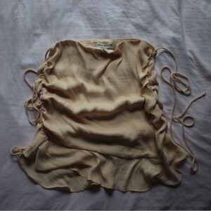 Urban Outfitters Nomi Strappy Cream Mini Skirt